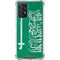 Saudi Arabia Flag Distressed Galaxy A72 5G Clear Case